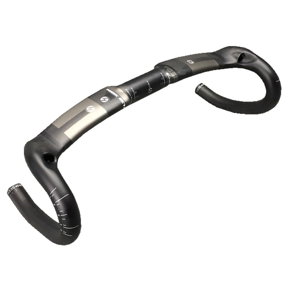 TOSEEK Classic Full Carbon Fiber UD Pattern Aero Drop Handlebar Internal Cable For Racing Road Bike