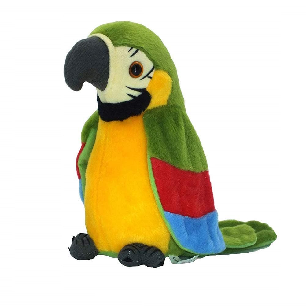 Talking Parrot No Matter What You Say Will Repeat What You Say Funny Learning Good Helper Bring You Happiness Parrot toys Speaking parrot.Talking Bird.Multifunctional Electric Plush Parrot Speaking.