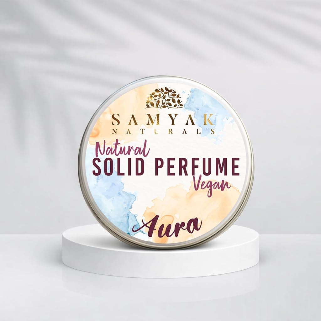 Aura Vegan Solid Perfume for Man, Pocket Friendly Strong & Long Lasting Goodness Of Jojoba Oil & Candelilla Solid Perfume for Women, 10g | Best for Traveling | Gifting Pack (10 Gm)