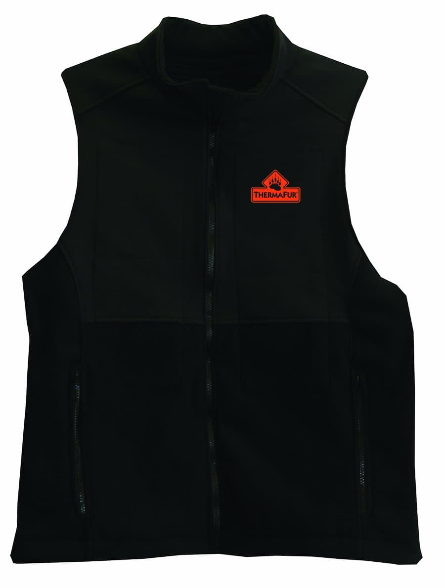 ThermaFur Ultra Heating Vest w/ Softshell - BLACK MEDIUM