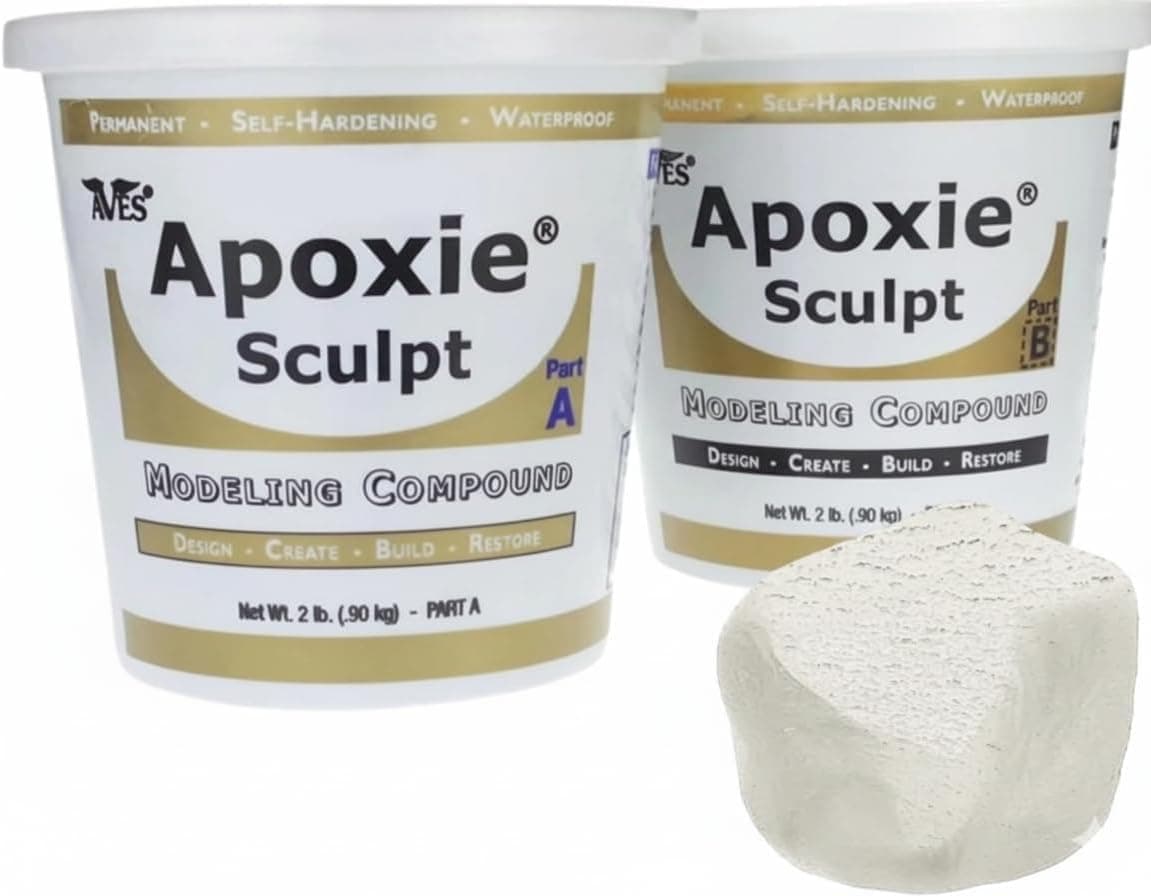 Apoxie Sculpt 4 lb. White, 2 part modeling compound (A & B)