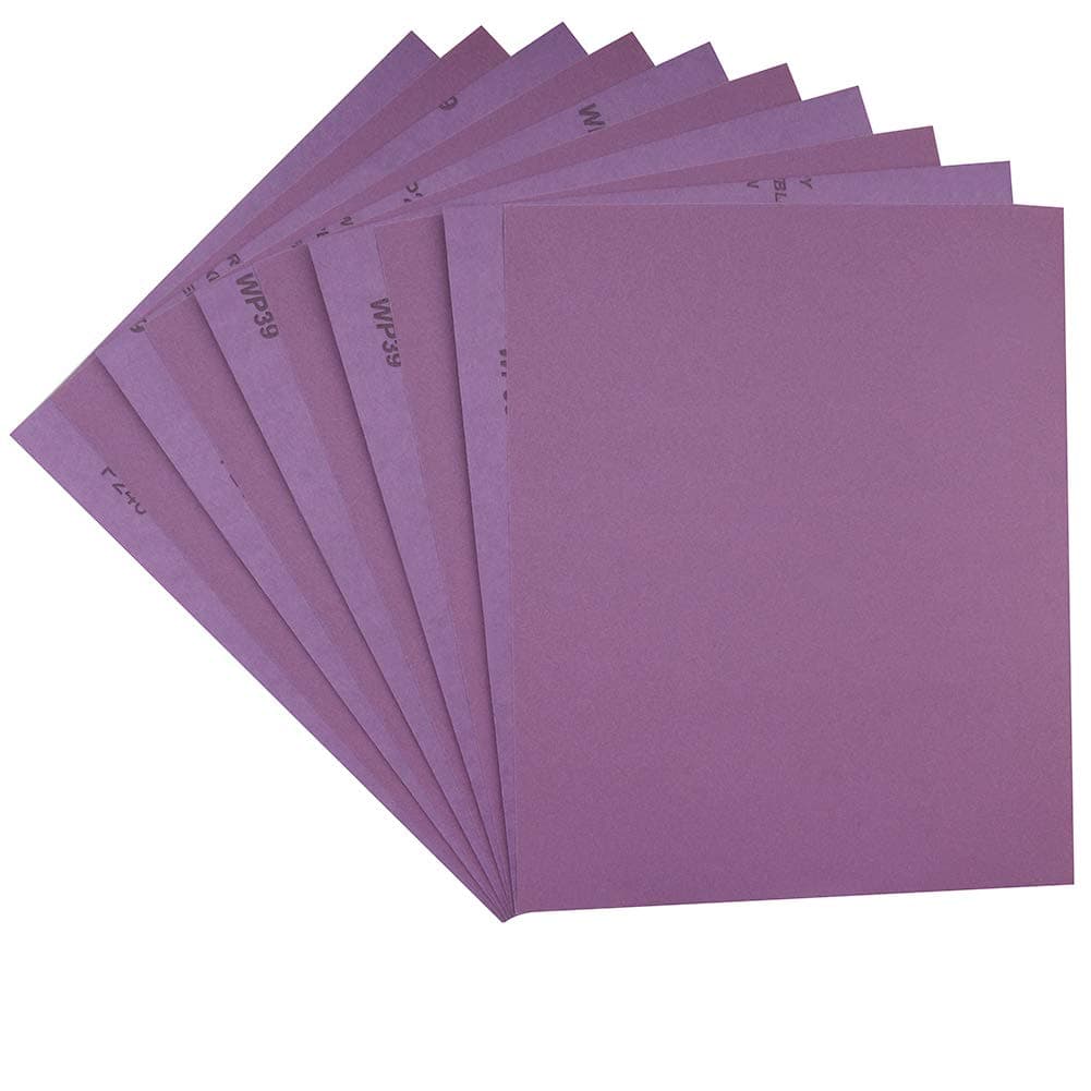 9 x 11 Inch Purple Wet Dry Sandpaper Sheets
