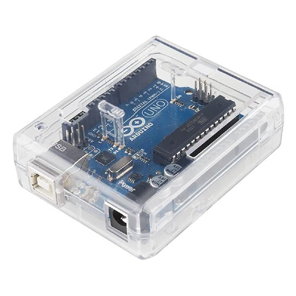 SB COMPONENTS Arduino Uno R3 Case Enclosure New Transparent Clear Computer Box Compatible with Arduino UNO R3
