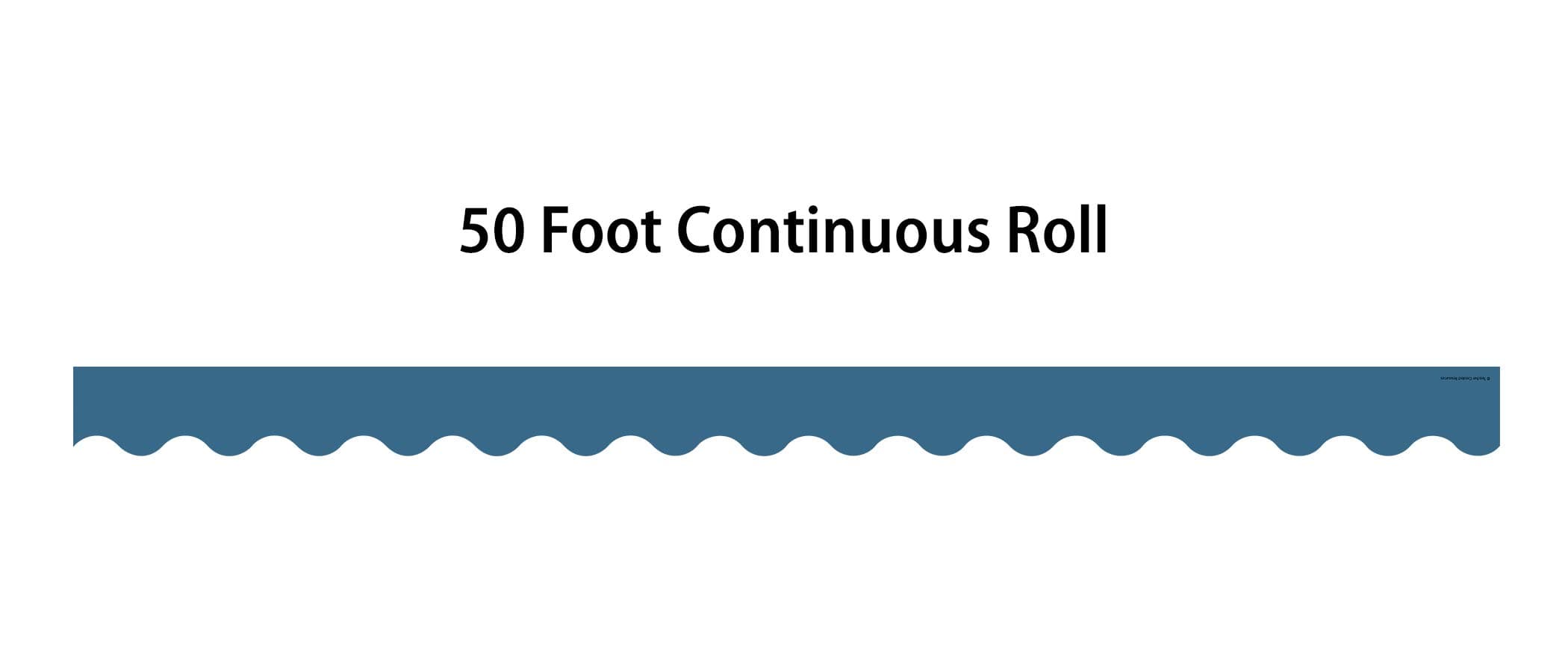 Teacher Created Resources Slate Blue Scalloped Rolled Border Trim