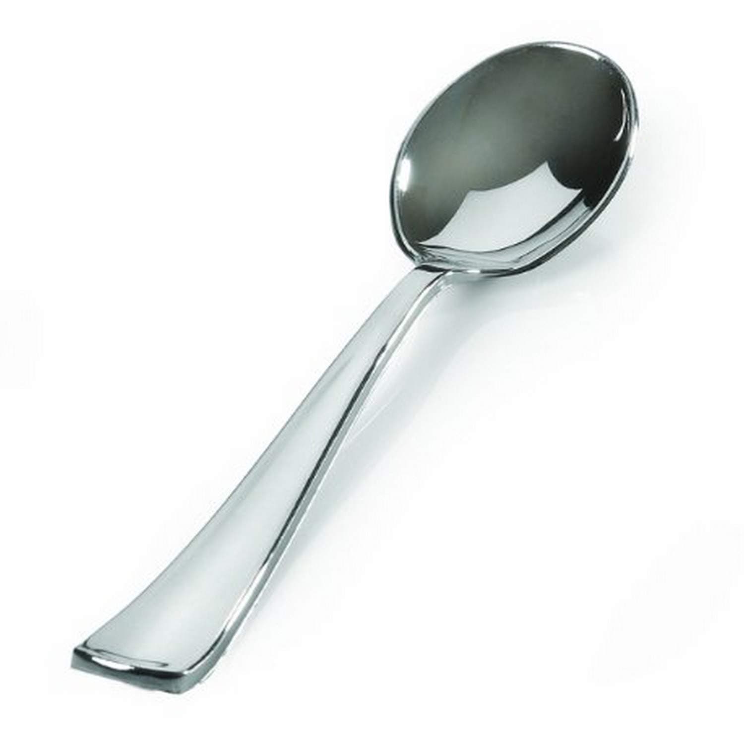 Fineline Settings Cutlery-Bulk Spoons, Silver 600 Pieces