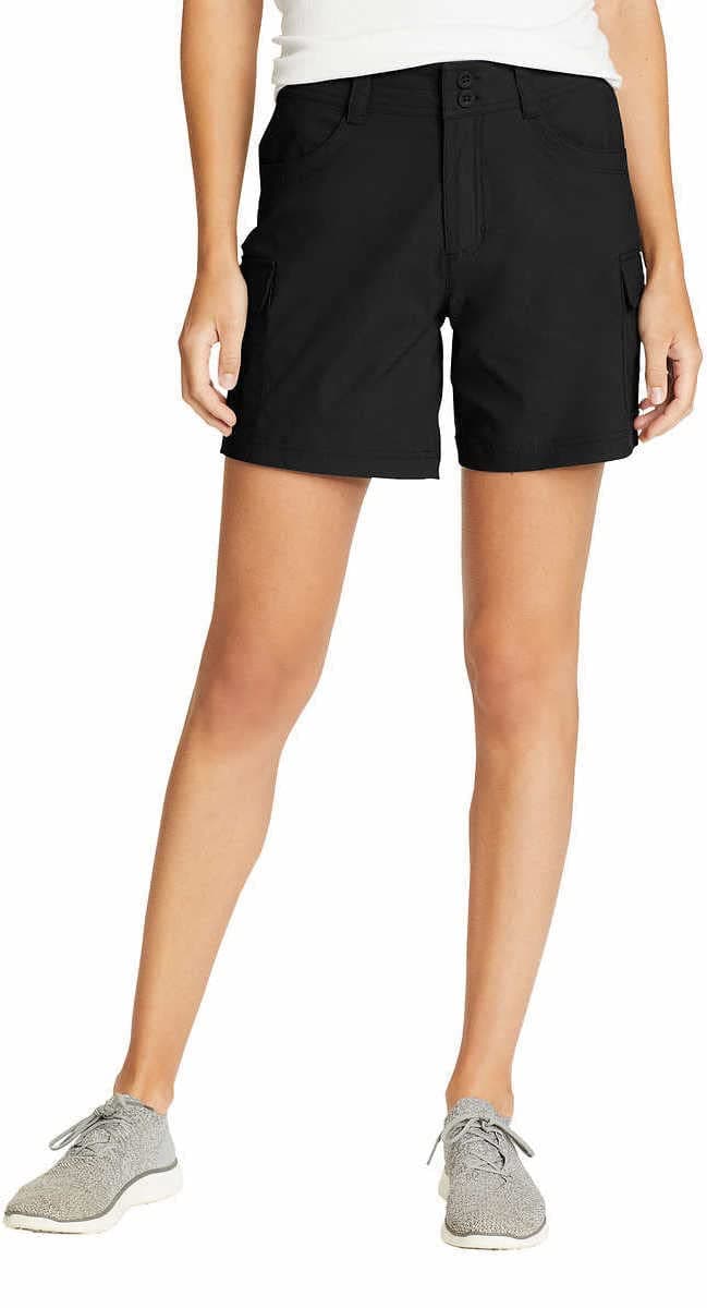 Eddie BauerWomens Summer Trail Short Color Black (as1, Numeric, Numeric_6, Regular, Regular)