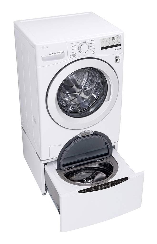 LG WM3400CW 4.5 cu ft Front-Load Washer – High-Efficiency, LoDecibel™ Quiet Operation, 6Motion™ Technology, White