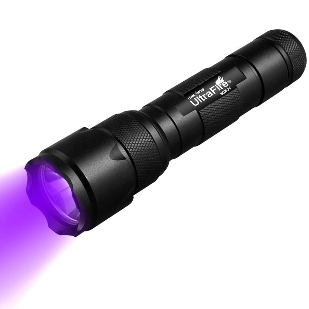ULTRAFIRE ALLESM Black Light UV Flashlight, Super Power UV 395-405 nm LED WF-502B Blacklight Flashlights for Leak Detector, Pet Urine Stain, Bed Bug (Not Included Batteries)