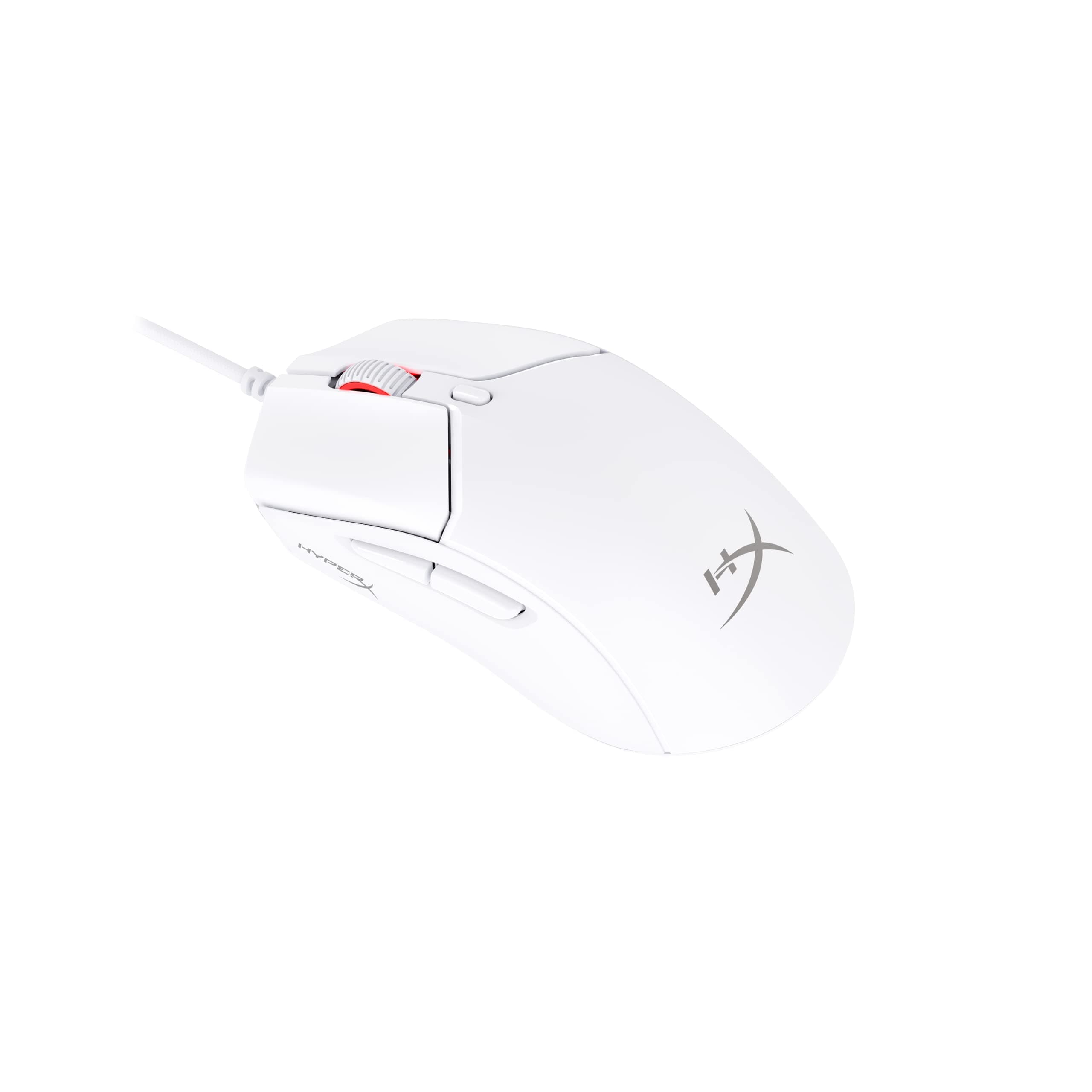 HyperX Pulsefire Haste 2 Wired Gaming Mouse, 53 g, 26K Sensor, 26,000 DPI, 8000 Hz Query Rate, 6 Programmable Buttons, RGB Lighting, PC/Xbox/PS Compatible, White