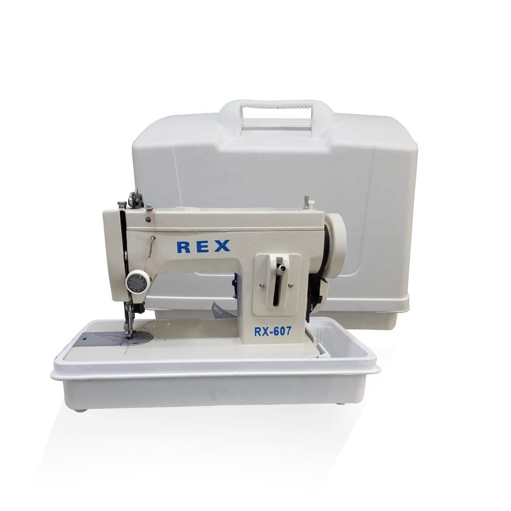 REX 607Z Portable Walking-Foot/Zigzag with LED Light with Sewing Maching Carrying Case (Machine with Carrying Case)