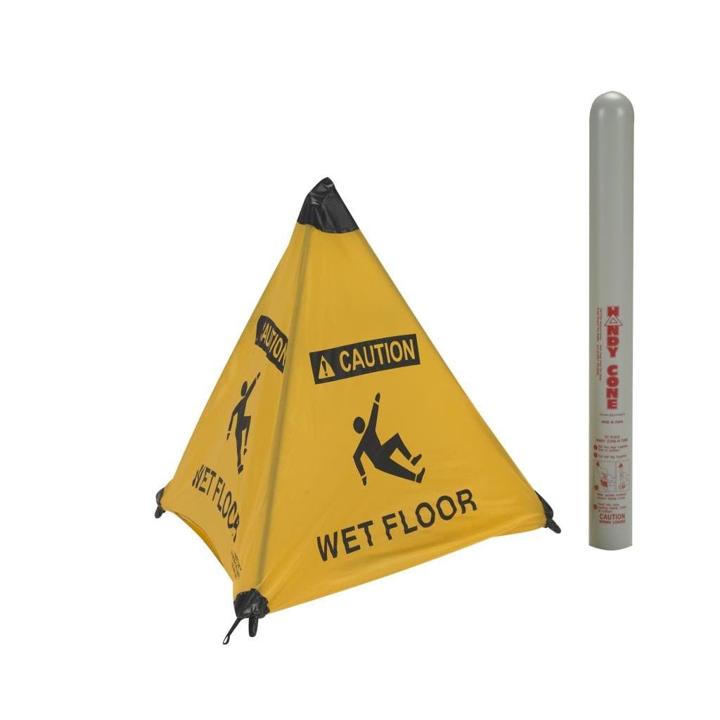 HANDY CONE 17176I Yellow"Caution Wet Floor" Cone 18"