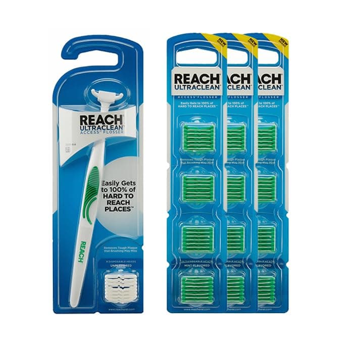 REACH Flosser Starter Kit + 84 Mint Refills