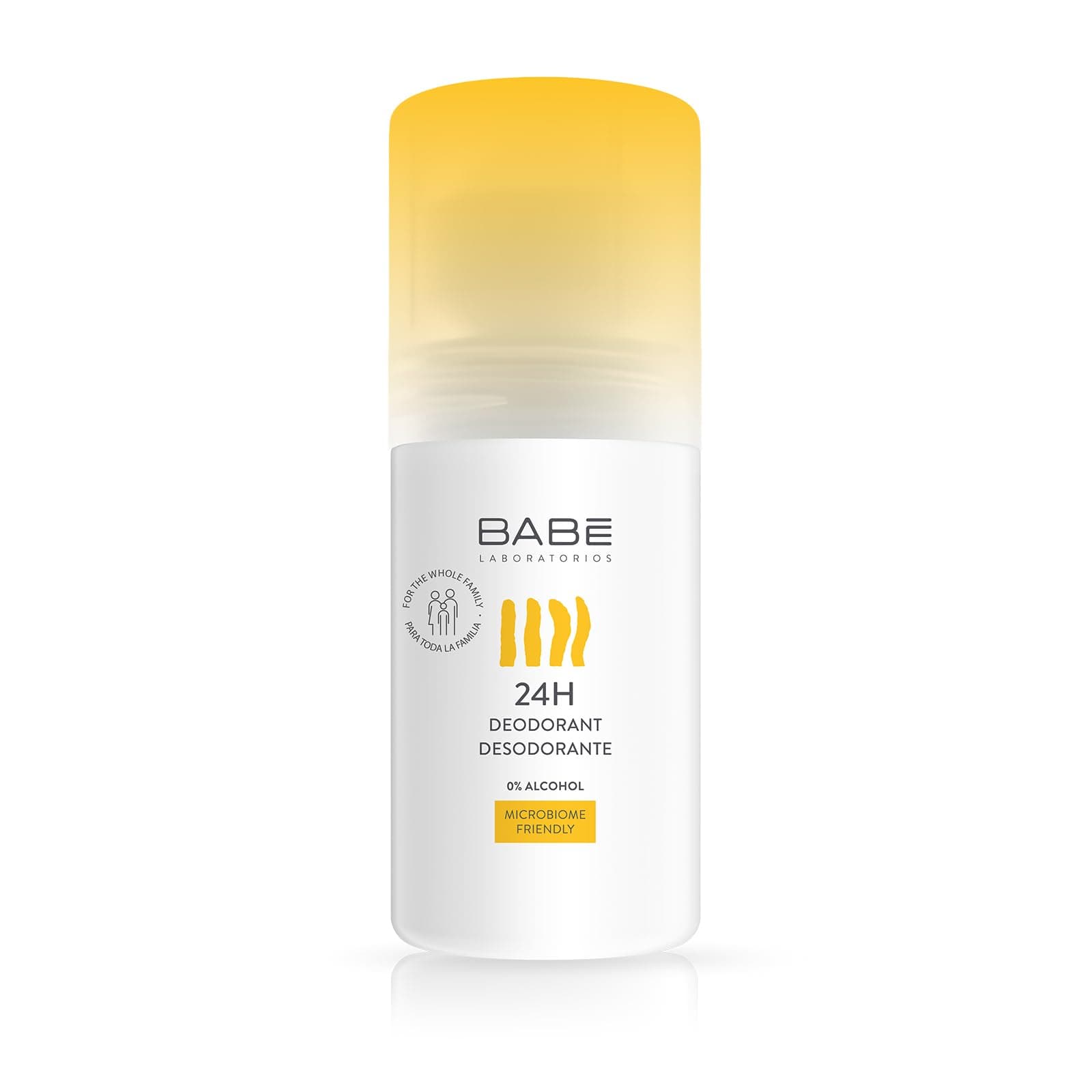 Babe Babé-Laboratorios 24-Hour Deodorant 50ml 0% Alcohol Microbiome Friendly White Extended Effect for the Whole Family Fresh and Hydrated Skin
