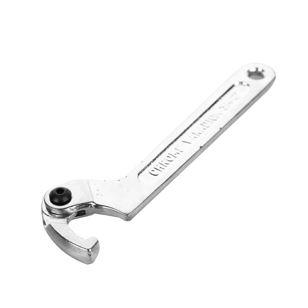 Eowpower Chrome Vanadium C Spanner Tool Adjustable Hook Wrench Square head - 3/4-2"(19-51mm)