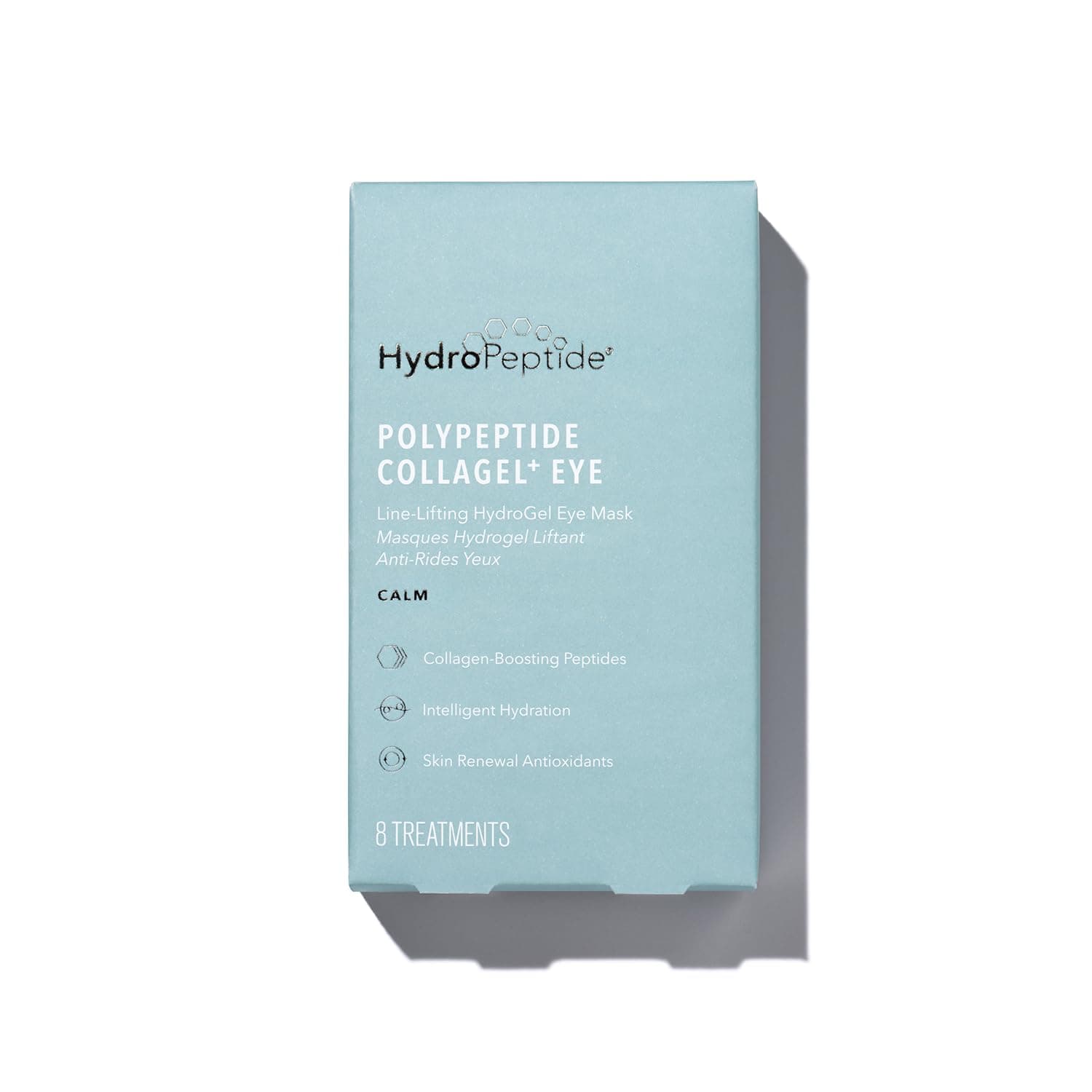 PolyPeptide Collagel Eye Masks, Line-Lifting Hydrogel Under Eye Patch, Firmer Appearance & Hydration & Dark Circles, 8 Treatments