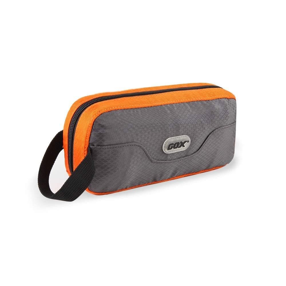 - Travel Toiletry Bag Dopp Kit Case for Men Multifunction Packing Organizer Pouch(Orange/Grey)
