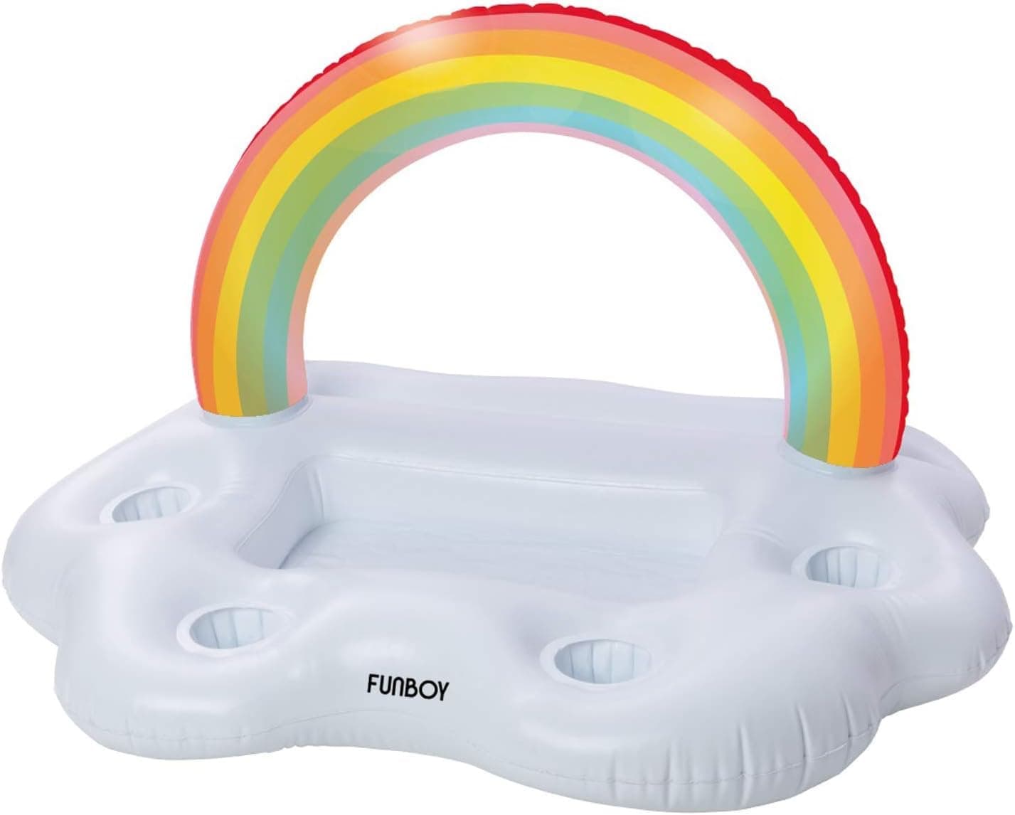 Giant Inflatable Rainbow Cloud Floating Bar Pool Float
