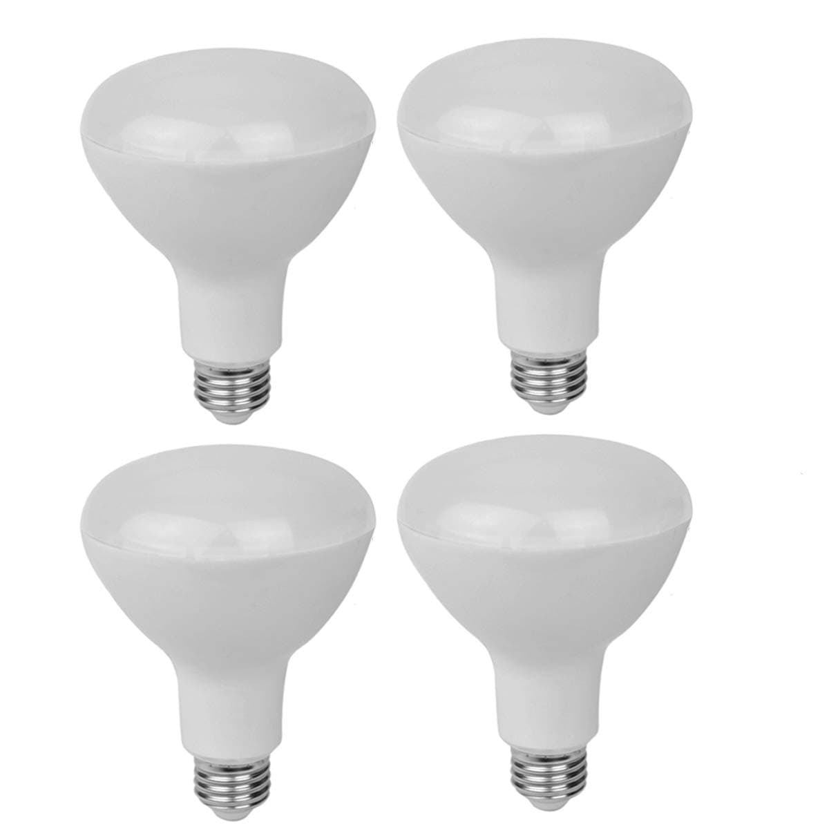 Rysa Light4-Pack Warm White Glow BR30 LED Flood Light Bulb, 15W 100W Equivalent,120° Beam Angle, Dimmable,E26 Base,UL-Listed and Energy Star-Qualified
