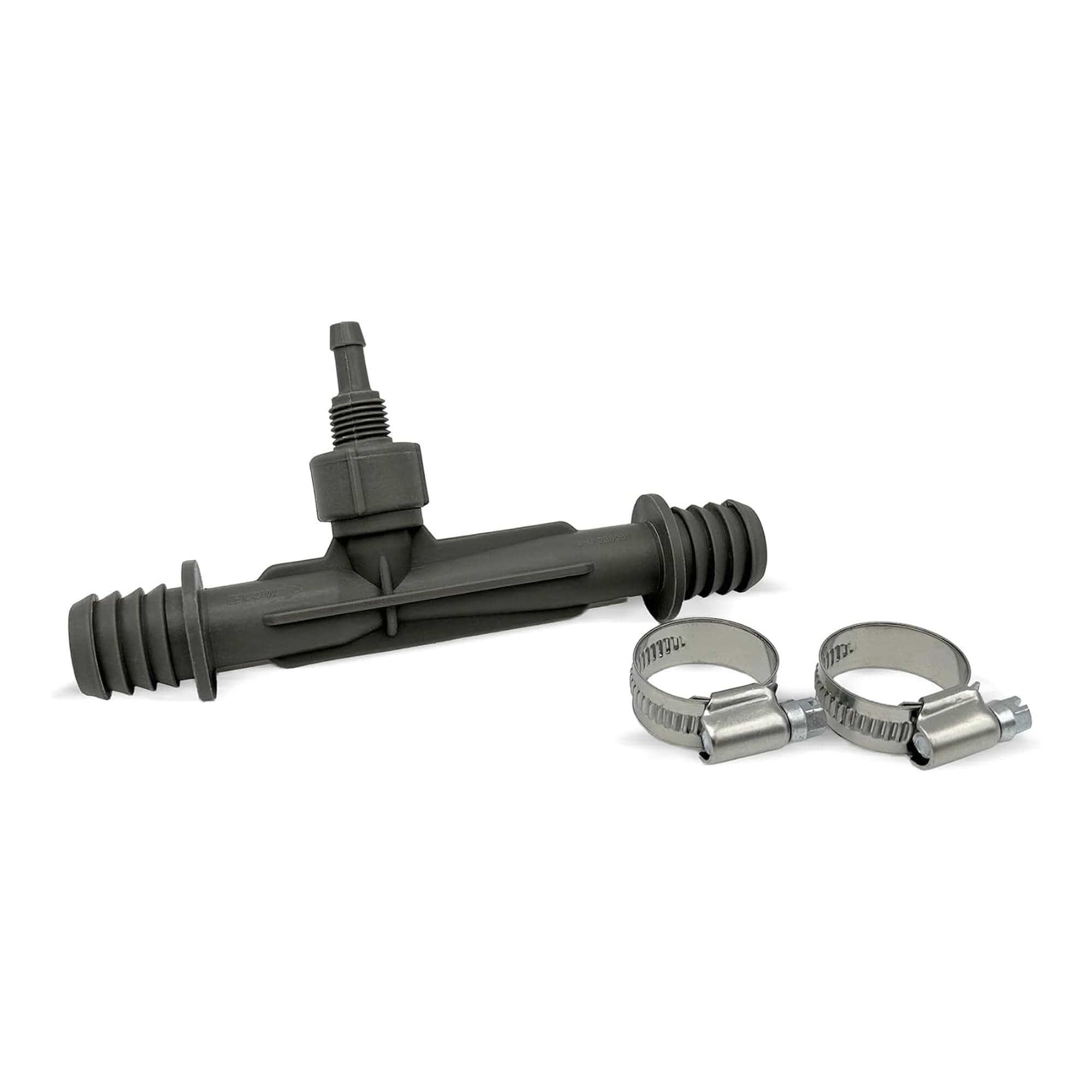 Ozone Venturi Injector for Cold Plunge, Ice Bath, Spa & Pool Pumps, 3/4" Barbed Inlet/Outlet, 1/4" Ozone Port, PVC Water Treatment & Fertilizer Injection for Irrigation