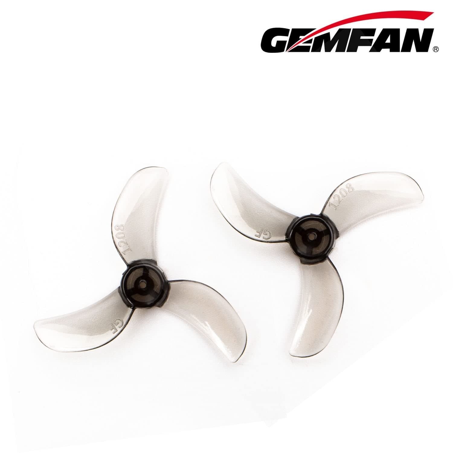 Gemfan 31mm Props 1208 3-Blade PC Propeller Micro Whoop Drone Props for 0802 25000KV Brushless Motor 16pcs 8CW 8CCW (0.8mm)