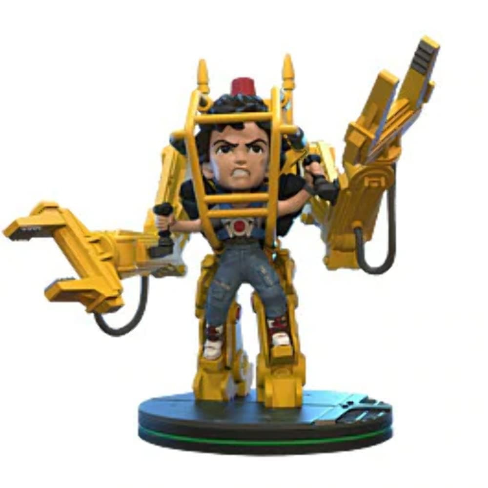 Quantum Mechanix Alien Ripley Power Loader Q-Fig Elite Figure, Yellow, One Size,5 inches