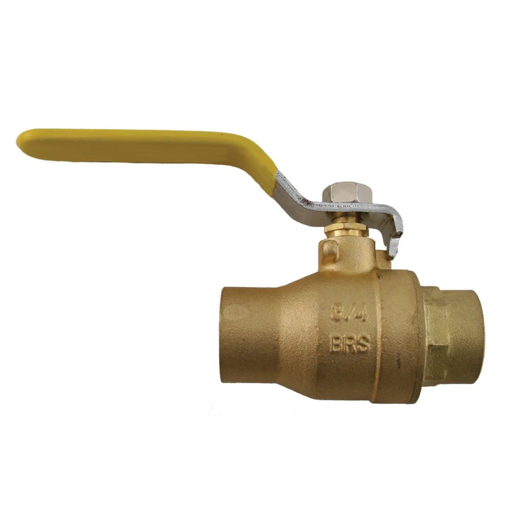 Jones Stephens 1" Sweat Brass Ball Valve