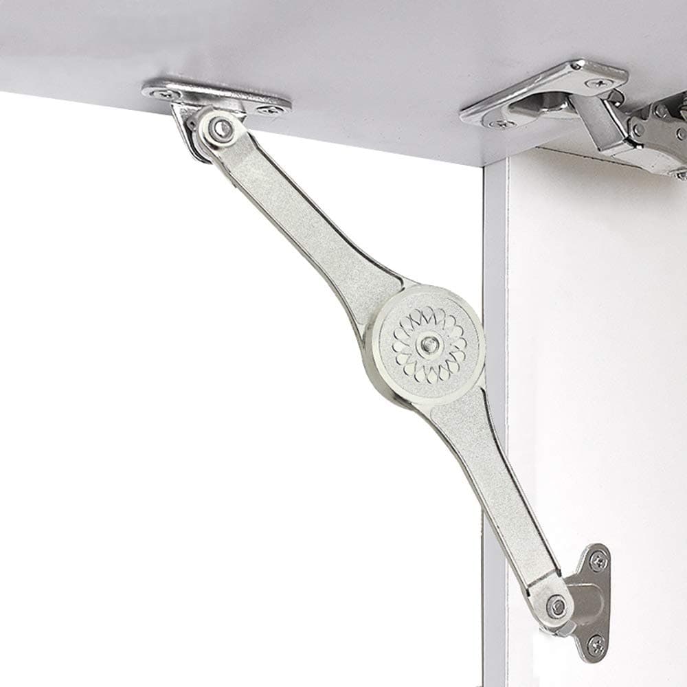 Heavy Duty Lid Support Hinges, Safety Folding Lid Stay Hinge with Soft Close for Cabinet, Kitchen, Chest, Wardrobe, Toybox 50lb/2pcs