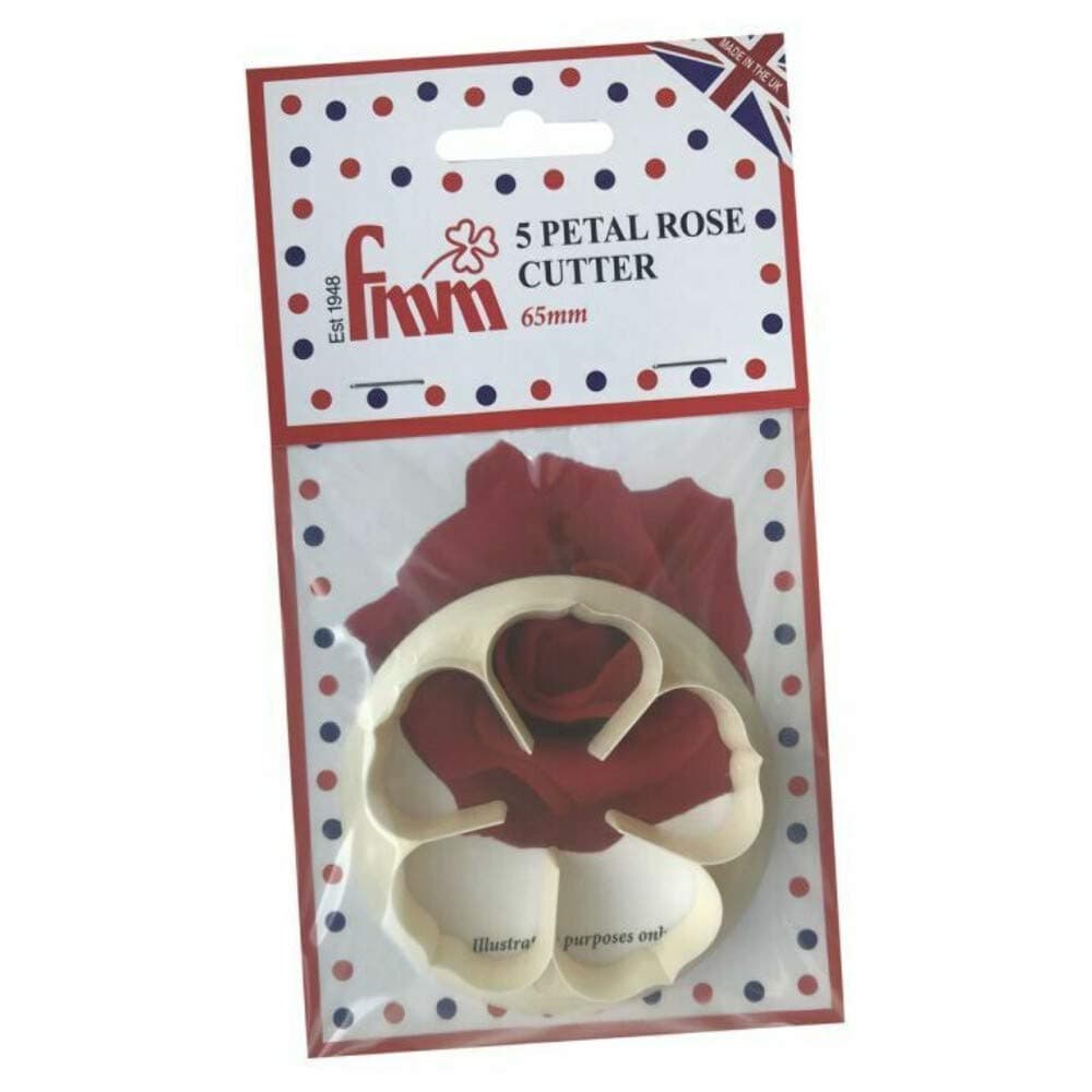 5 petal rose cutter 65mm - sugarcraft