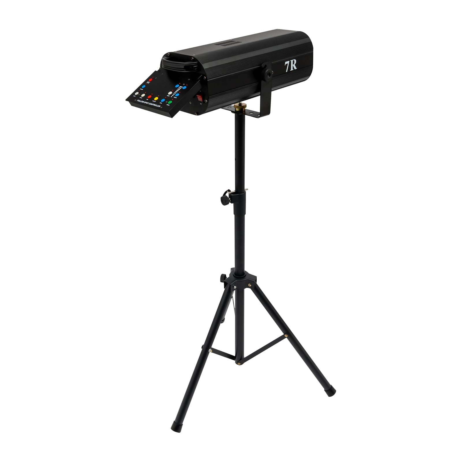 230W Stage Spotlight, LED Follow Spot Light Dual Control Spotlight Stage Light with Bracket, Adjustable Aperture DJ Wash Light, Muticolor Electronc Light for Theatres/Concerts (HY-H10 230W)