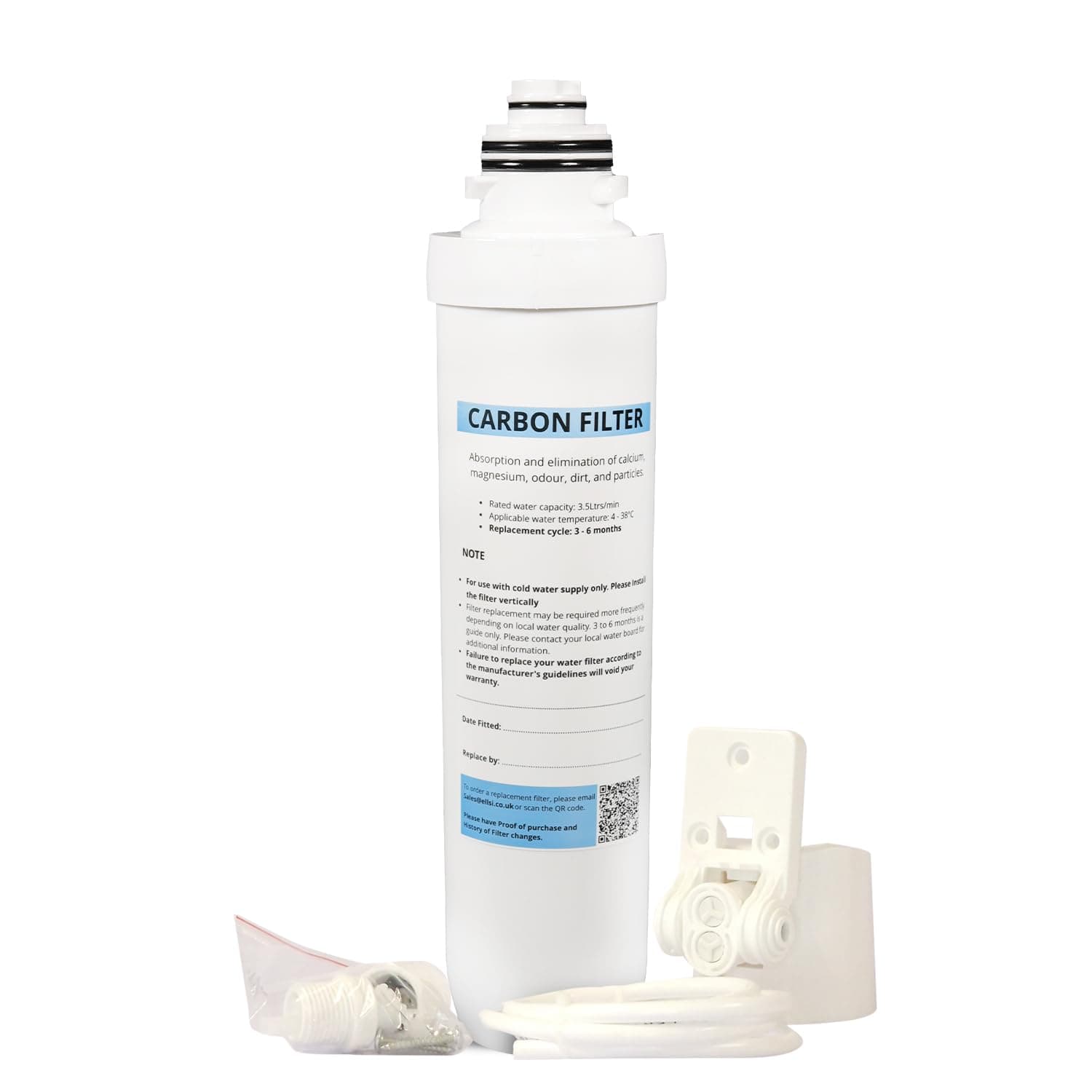 Excel Home - 3 in 1 Boiling Water Tap Replacement Carbon Filter, Reduces Metals and contaminants in Water Removes Tastes & odours from Drinking Water