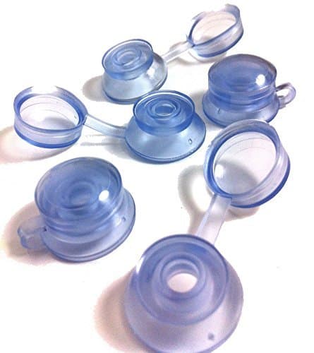 200 Corrugated PVC Roofing Plastic Screw Cover Cap Clear Strap CAPS VISTALUX