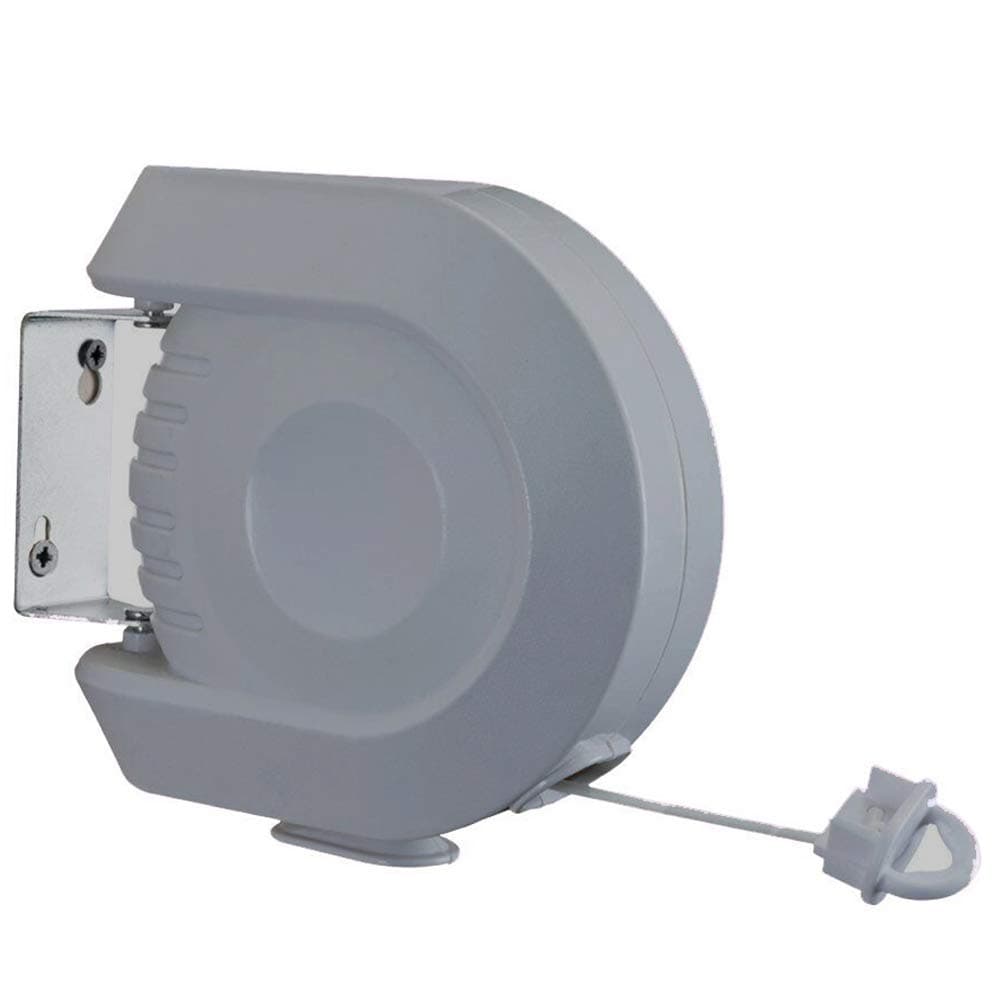 Gemgeny Durable Retractable Clothesline Laundry Single Heavy Duty Tetractable Shower Clothes Line Dryer Indoor Outdoor PVC Travel Clothesline 50ft (609, Grey)