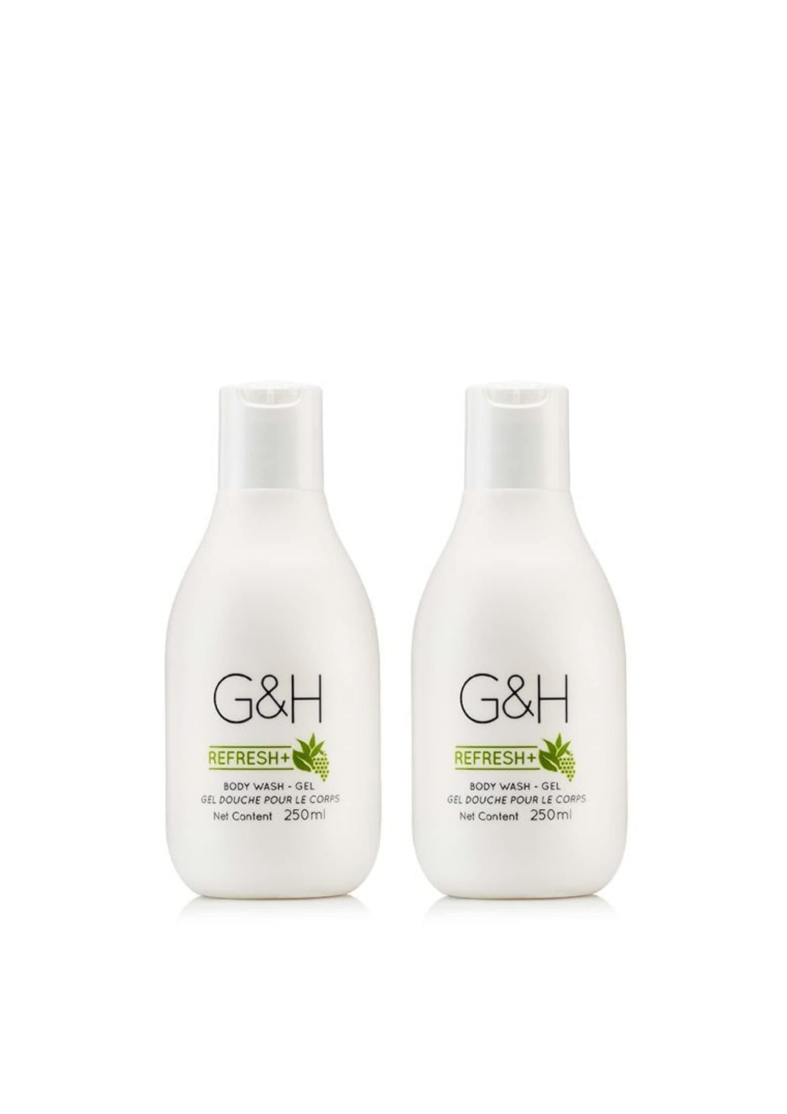 G&H Refresh+ Body Wash - Gel 250Ml Pack Of 2