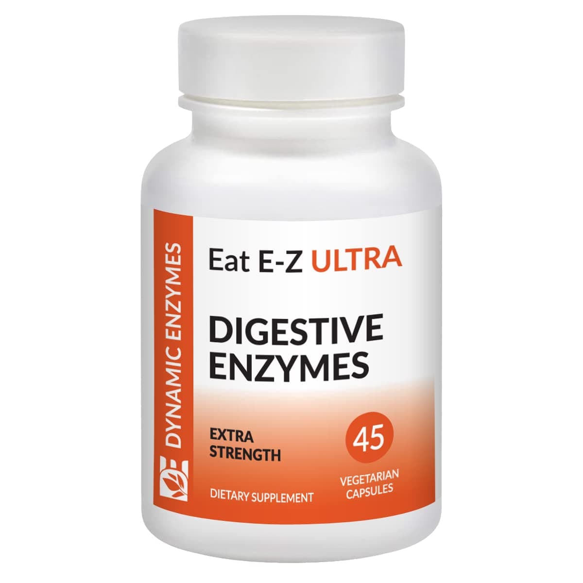 Eat E-Z Ultra Advanced Digestive Enzyme Supplement – Broad-Spectrum Multi-Enzyme Formula for Heavier & Harder-to-Digest Meals – Supports Occasional Bloating, Gas & Indigestion – 45 Vegetarian Capsules