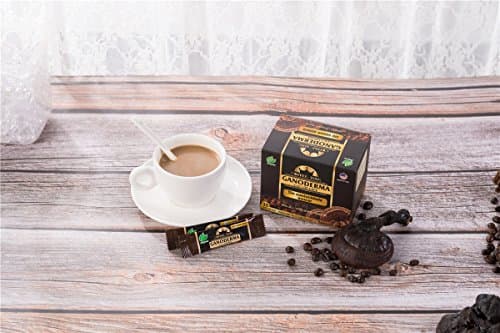 Ganoderma Coffee - Reishi Coffee Mix- Instant 2-in-1 Mushroom Coffee. All Natural Ganoderma Lucidum With Instant Coffee. A Non Sugar Dietary Supplement To Replace Regular Coffee - 30 sachets
