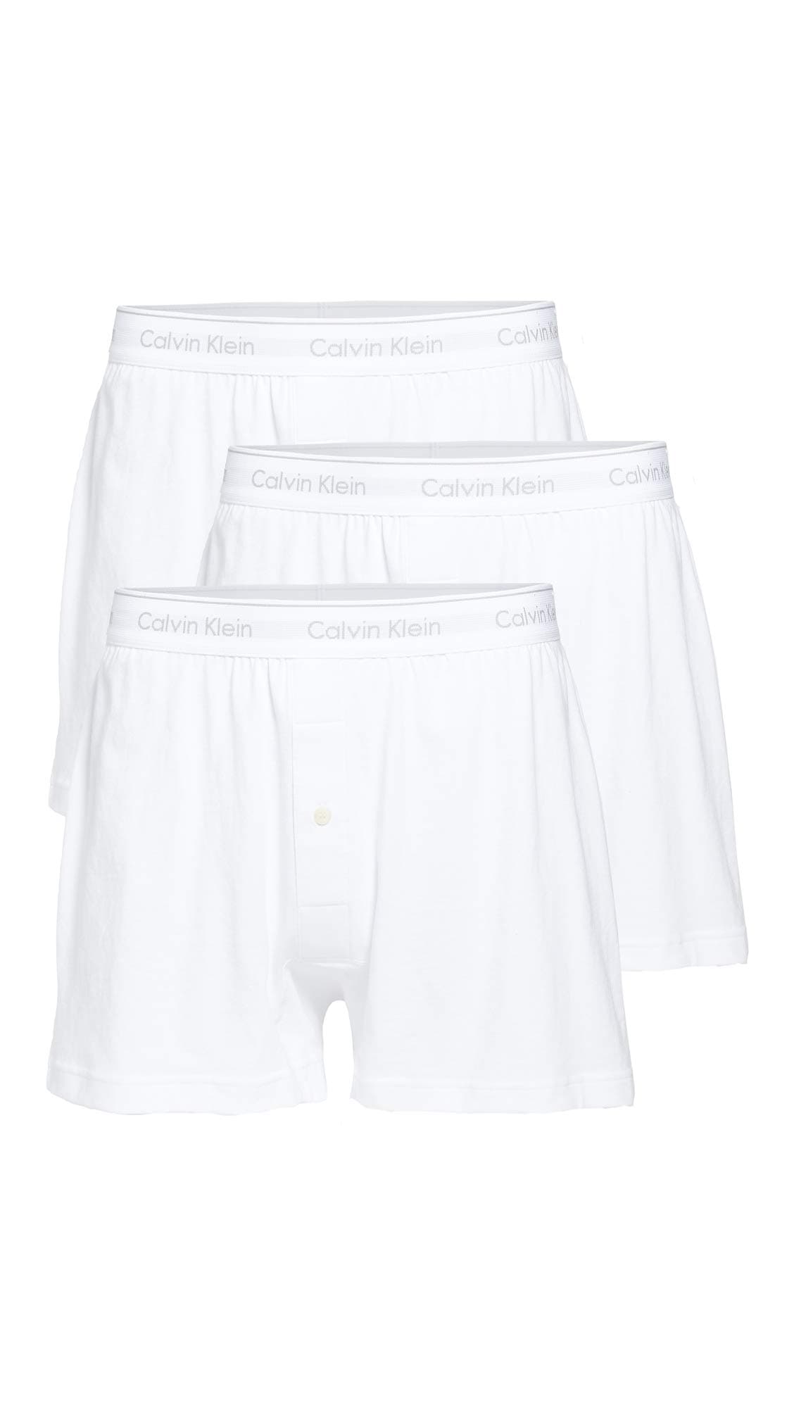 Calvin Klein Men's Cotton Classics 3-Pack Knit Boxer
