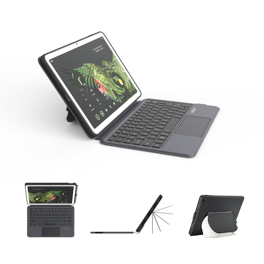 Magnetix Keyboard Case for Google Pixel Tablet 11 inch (2023), Adjustable Viewing Angle, Detachable, Easy Carry, Protective Cover Compatible with Speaker Dock, 7 Backlight Color, US Layout
