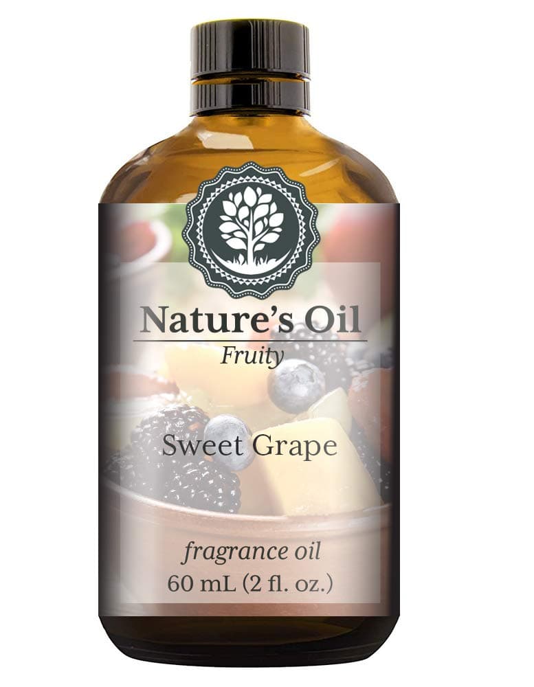 Sweet Grape Fragrance Oil (60ml) for Diffusers, Soap Making, Candles, Lotion, Home Scents, Linen Spray, Bath Bombs, Slime