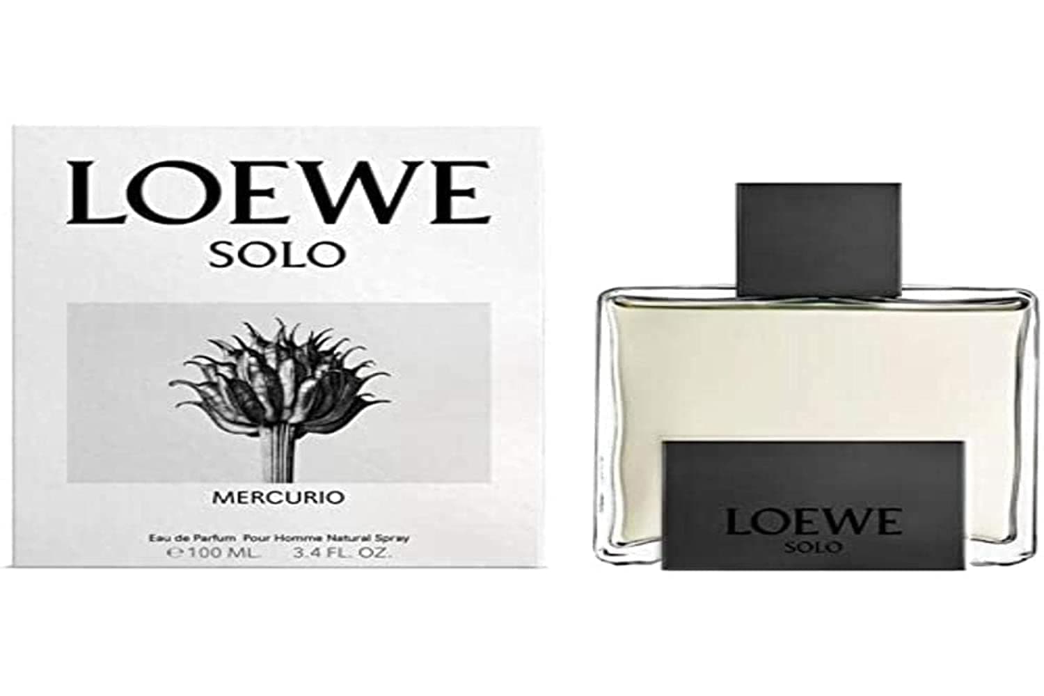 Loewe Solo Mercurio for Men 3.4 oz Eau de Parfum Spray (Discontinued Bottle)