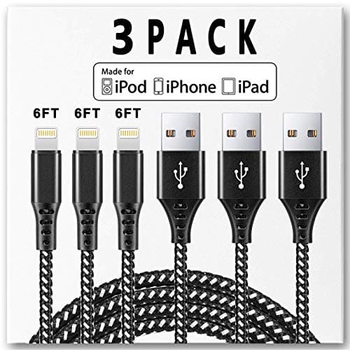 Apple MFi Certified iPhone Charger Apple Lightning Cable iPhone Charger Cable USB Lightning Cable Wire for iPhone12 11 Pro MAX X XS XR 8 7 6 Plus SE iPad iPod car Cord Fast Accessories Chargers Cable