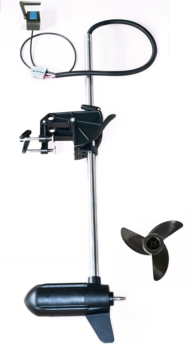 S100-12V 80LB Electric Boat Trolling Motor with speed controller 80 Pound Large Thrust Saltwater For Kayak/Canoe DIY