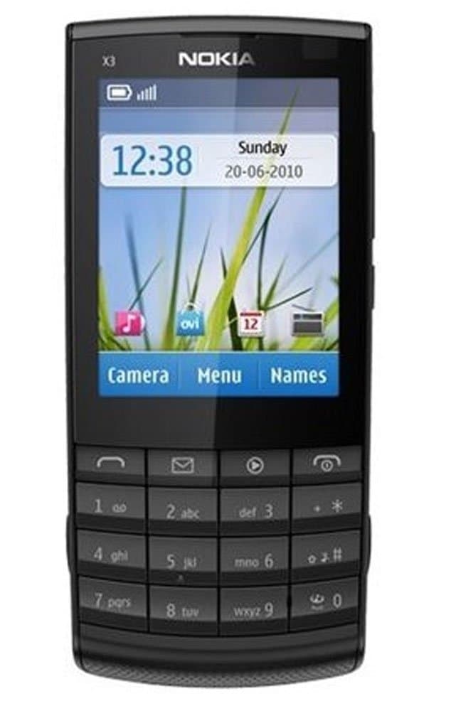 Nokia X3-02 Sim Free Mobile Phone - Dark Metal/Graphite