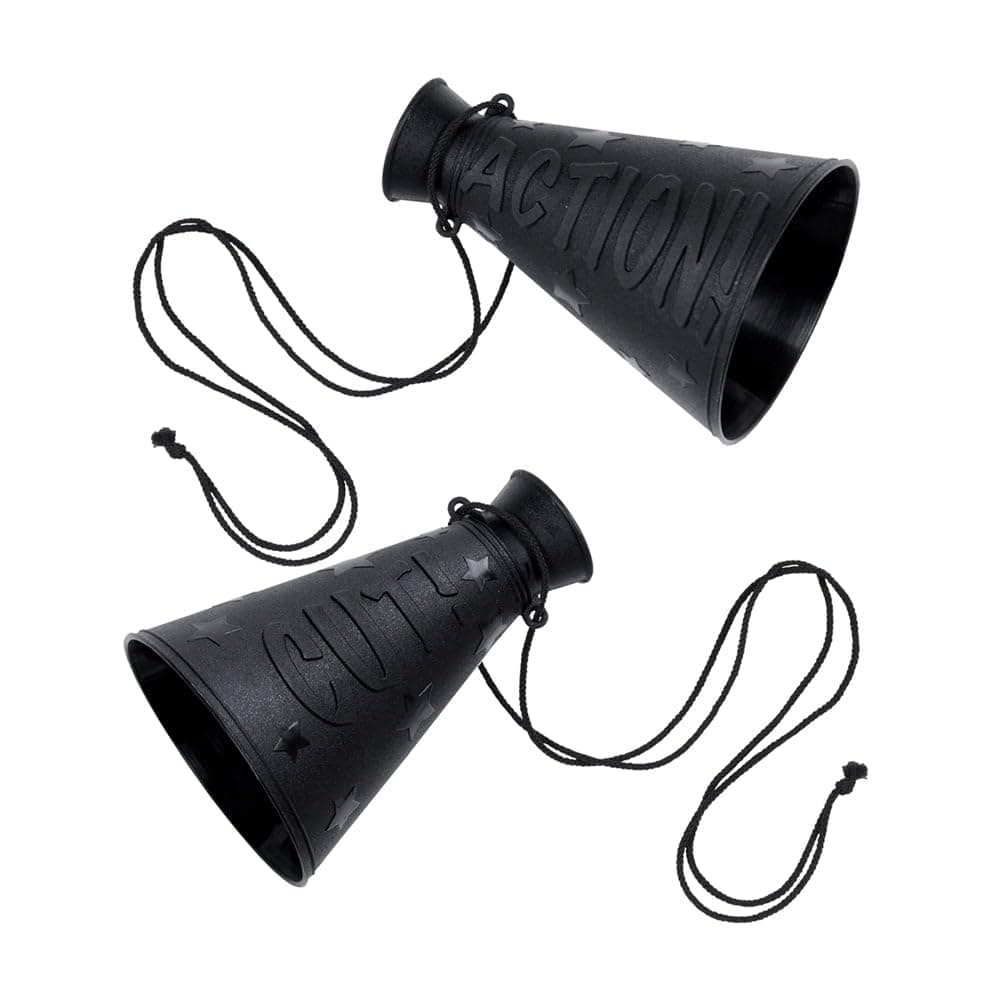 Beistle 50244 Action Cut Megaphone, Plastic, Black