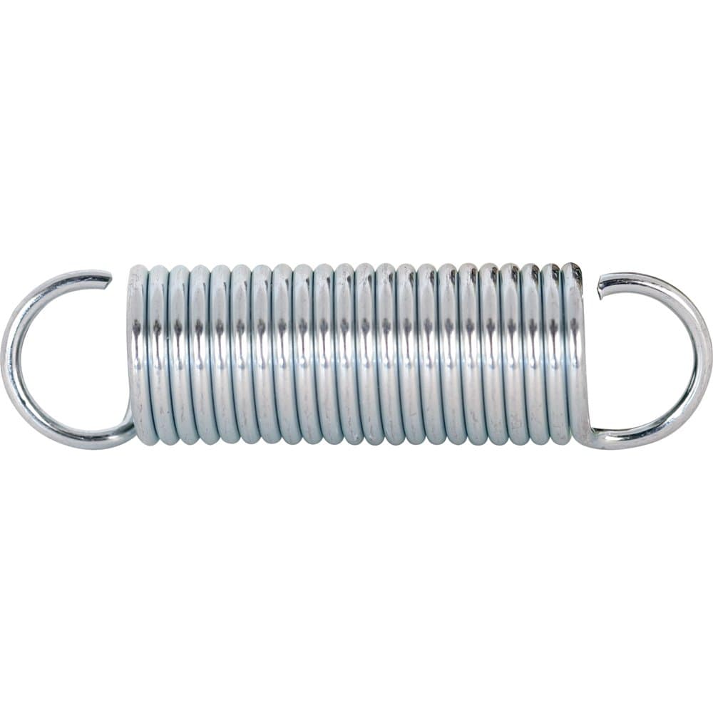 Prime-Line SP 9610 Extension Spring, Spring Steel Construction, Nickel-Plated Finish, 0.072 GA x 5/8 In. x 2-1/2 In., Single Loop Open, 2 Count (Pack of 1)