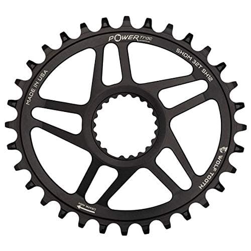 Wolf Tooth Components Elliptical Direct Mount Chainrings for Shimano Cranks (32t, Drop-Stop ST)