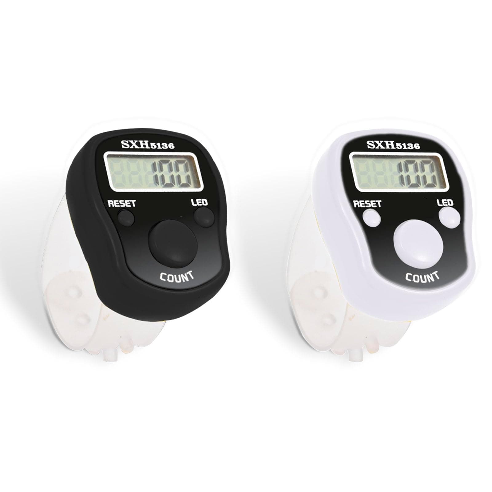 TESEAS Electronic Finger Counter, 6 Pack Digital Tally Counter Clicker with Led, Resettable 5 LCD Digit Display Hand Tally Counter Counting for Golf,Goods Counting,Lap & Knitting