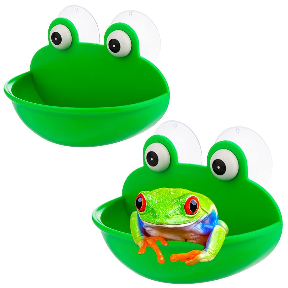 2 Pack Frog Habitat Cute Fish Tank Decoration for Toad, Tadpole, Tree Frog and Small Aquatic Animals