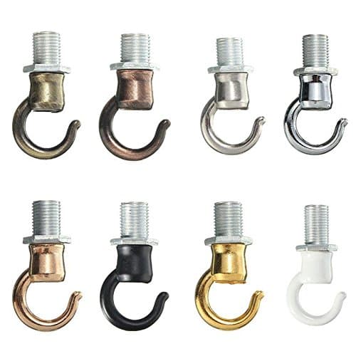 Bazaar 10MM Thread M10 Retro Antique Vintage Metal Ceiling Light Chandelier Hook with Screw Fittings