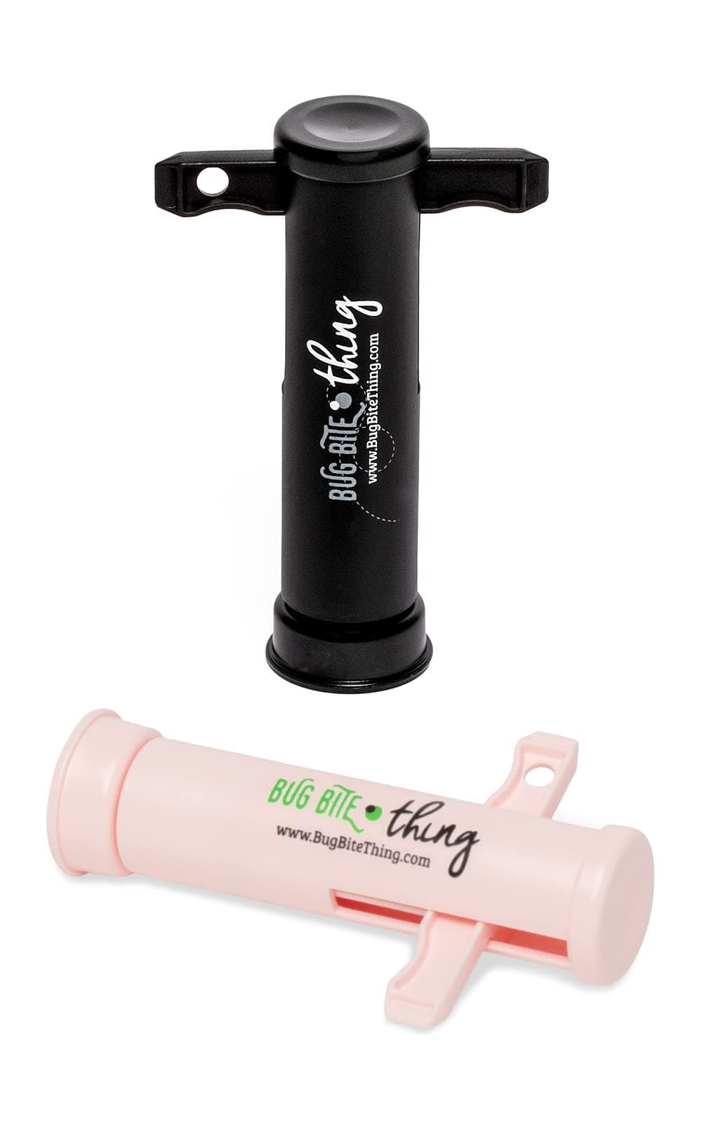 Bug Bite Thing Suction Tool - Bug Bites and Bee/Wasp Stings, Natural Insect Bite Relief, 2-Pack, 1 Black/1 Pink