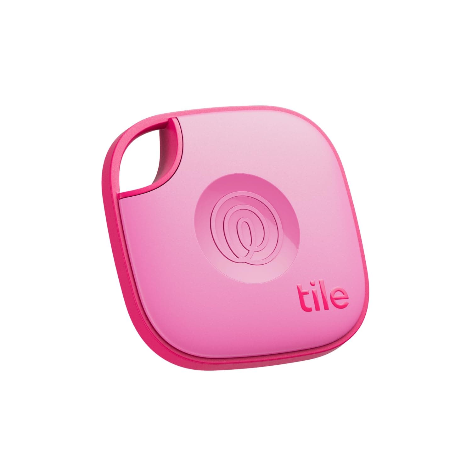 Life360 Tile - Bluetooth Tracker, Keys Finder and Item Locator for Keys, Bags and More. Phone Finder. Both iOS and Android Compatible. 1-Pack (Pink Punch)